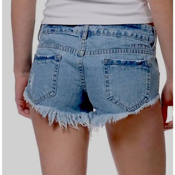 BILLABONG Laneway Frayed Hem Denim Short Sz 3 - Picture 2 of 7